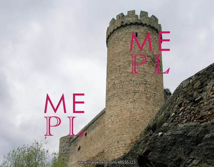  : Spain. La Rioja. Cornago. Castle. Circular tower