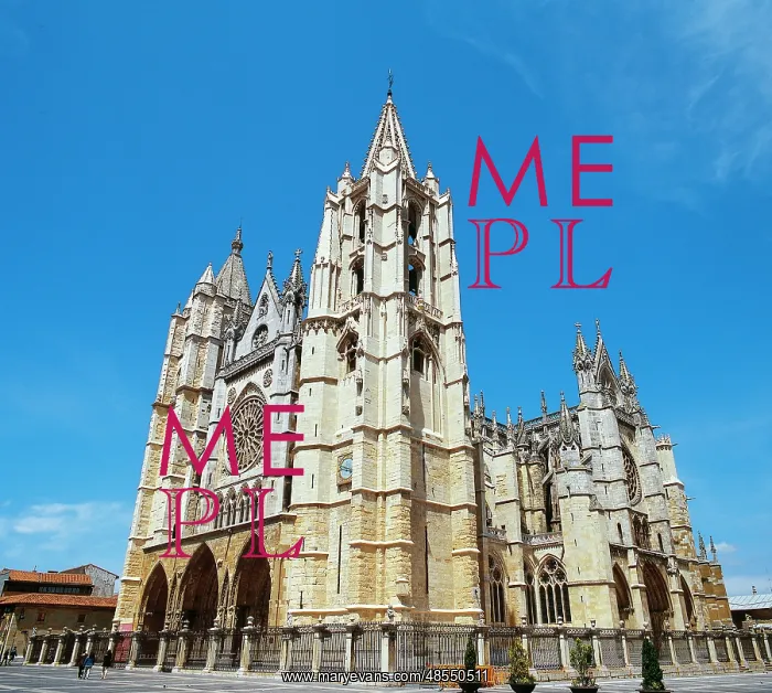 : Spain. Leon. Cathedral. 13th century. Gothic style : Spain. Leon. Cathedral. 13th century. Gothic style