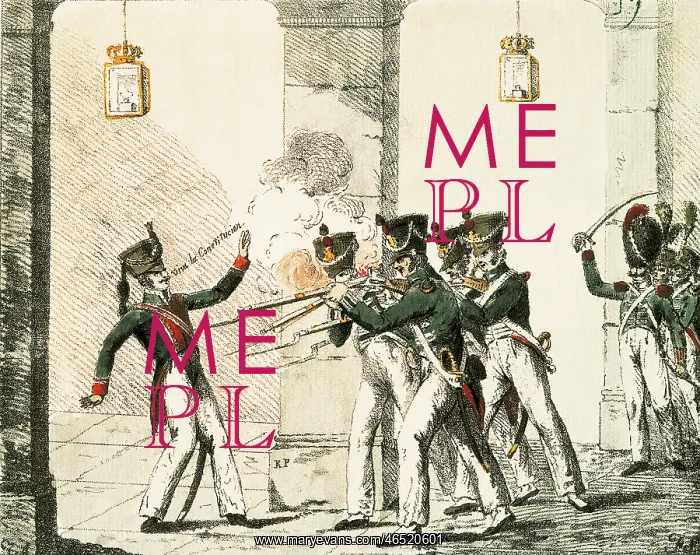 : Spain. Liberal Triennium (1822). Murder of Mamerto Land buru at the Royal : Spain. Liberal Triennium (1822). Murder of Mamerto Land buru at the Royal
