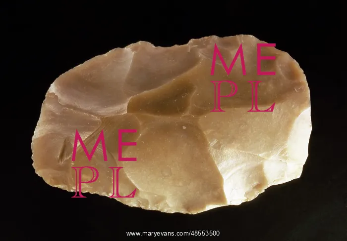 : Spain. Lower Paleolithic. Cleaver flint : Spain. Lower Paleolithic. Cleaver flint