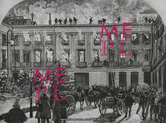 : Spain. Madrid. Fire at the Ministry of War : Spain. Madrid. Fire at the Ministry of War