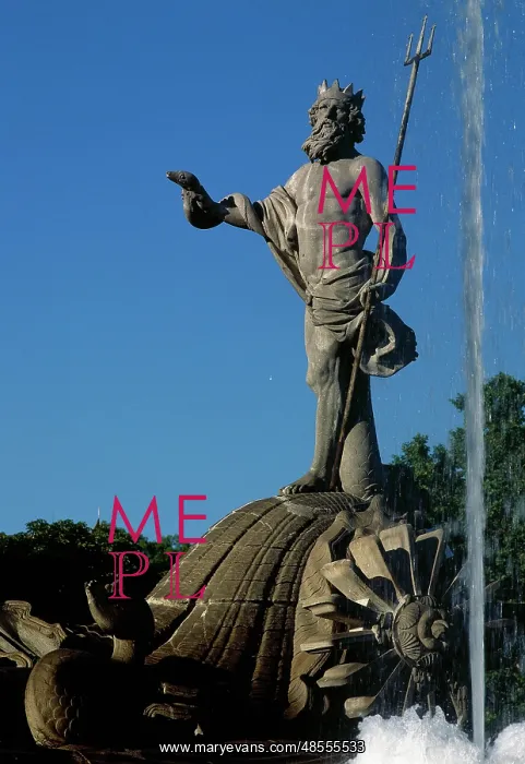 : Spain. Madrid. The Neptune Fountain : Spain. Madrid. The Neptune Fountain