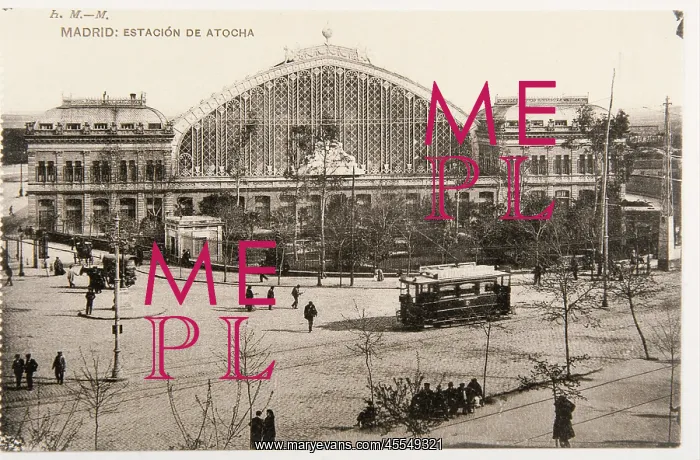 : SPAIN. Madrid. Spain (1900). Madrid. Atocha Station : SPAIN. Madrid. Spain (1900). Madrid. Atocha Station