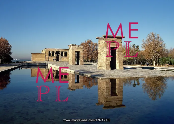 : Spain. Madrid. Temple of Debod : Spain. Madrid. Temple of Debod