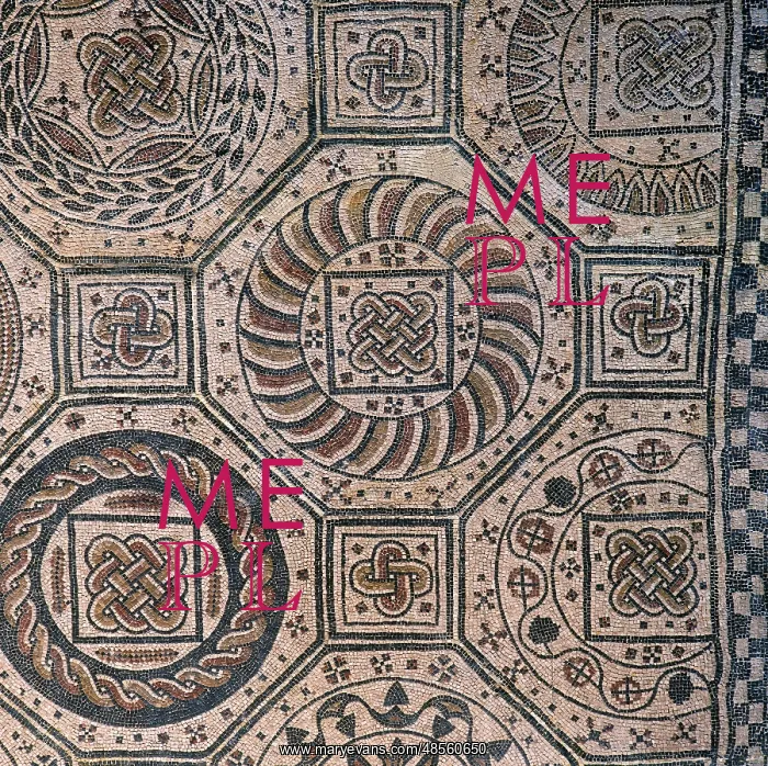 : Spain. Navarre. Geometric mosaic. From Villafranca. Navarre : Spain. Navarre. Geometric mosaic. From Villafranca. Navarre