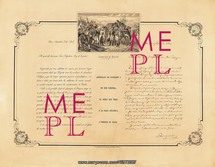 : Spain. Peninsular War (1808-1814). Letter of : Spain. Peninsular War (1808-1814). Letter of