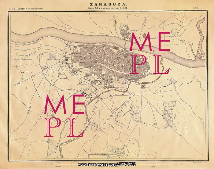 : Spain. Peninsular War (1808-1814). Map of the : Spain. Peninsular War (1808-1814). Map of the