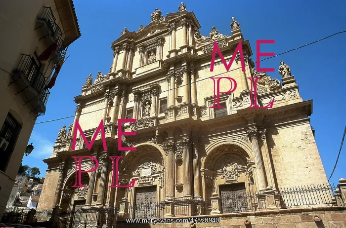 : Spain, Region of Murcia, Lorca. View of the main facade : Spain, Region of Murcia, Lorca. View of the main facade