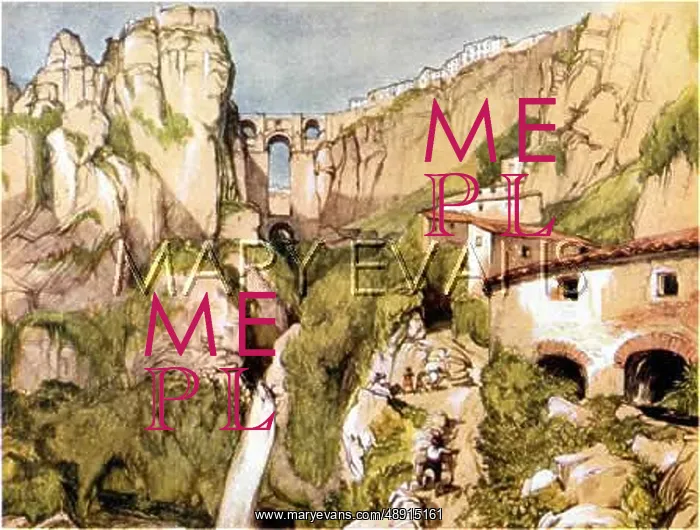 : SPAIN / RONDA BRIDGE 1838 : SPAIN / RONDA BRIDGE 1838