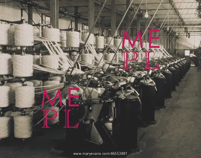 : SPAIN. Sabadell. Interior of the textile factory : SPAIN. Sabadell. Interior of the textile factory