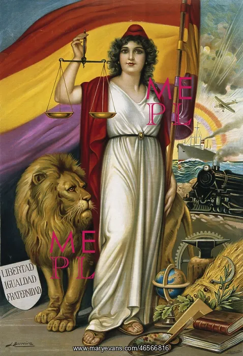 : Spain. Second Republic (1931-1936). Allegory : Spain. Second Republic (1931-1936). Allegory