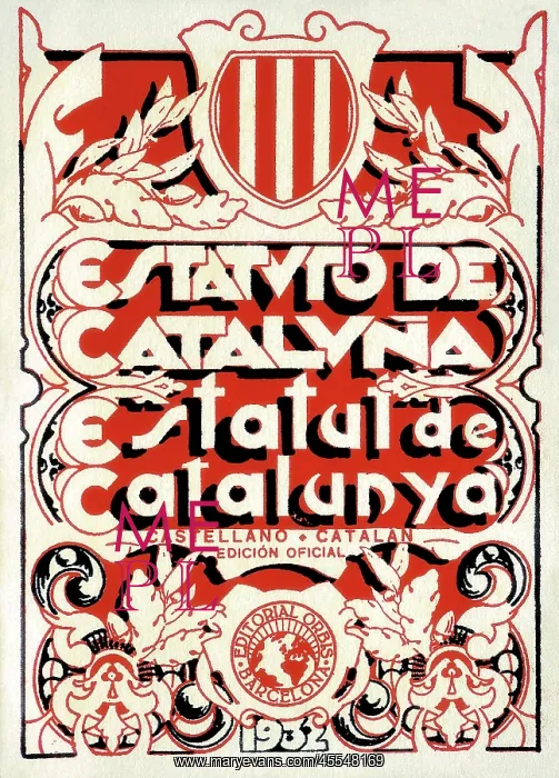 : Spain. Second Republic. Statute of Catalonia : Spain. Second Republic. Statute of Catalonia