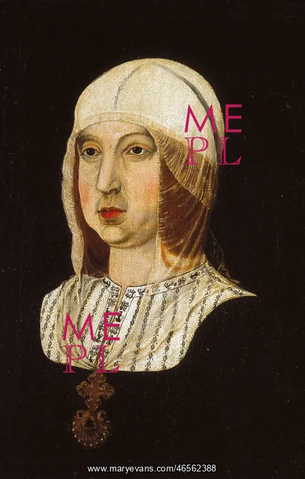  : SPAIN. Segovia. Alc zar (castle). Anonymous portrait of Isabella the Catholic