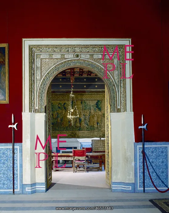 : SPAIN. Segovia. Alcazar (castle). Philip II's office : SPAIN. Segovia. Alcazar (castle). Philip II's office