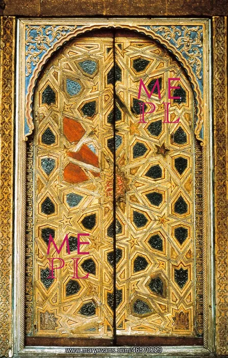  : SPAIN. Sevilla. Royal Alcazars. Gate of the Patio de las Doncellas (Maids court),