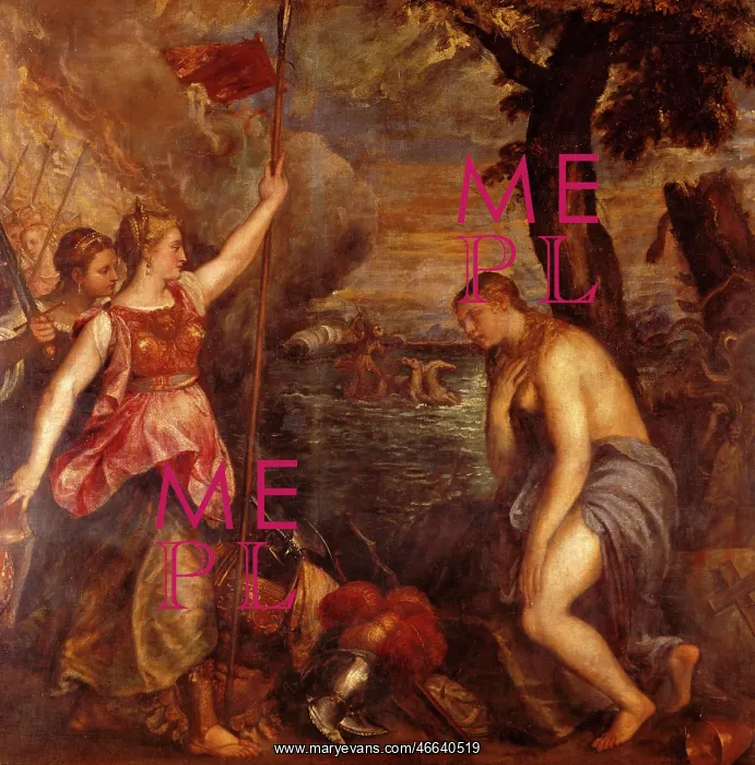 : Spain Succouring Religion, by Titian : Spain Succouring Religion, by Titian