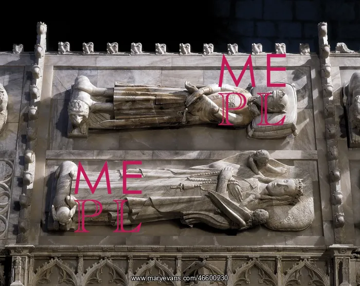 : SPAIN. Vimbodi. Monastery of Poblet. Tombs of : SPAIN. Vimbodi. Monastery of Poblet. Tombs of