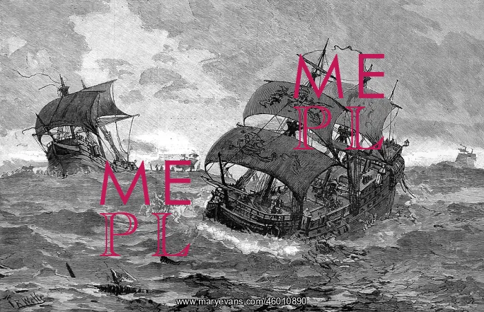 : Spanish Armada in a gale, 1588 : Spanish Armada in a gale, 1588