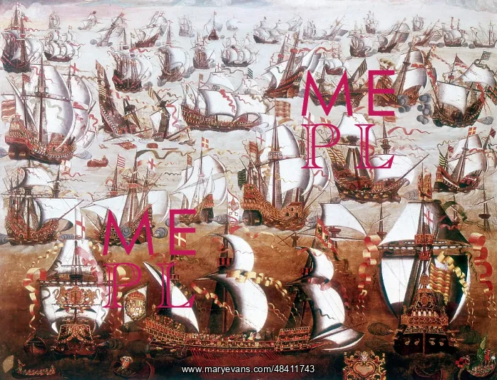: The Spanish Armada which threatened England in : The Spanish Armada which threatened England in
