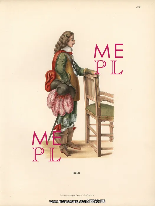 : Spanish cavalier from the 17th century, in : Spanish cavalier from the 17th century, in