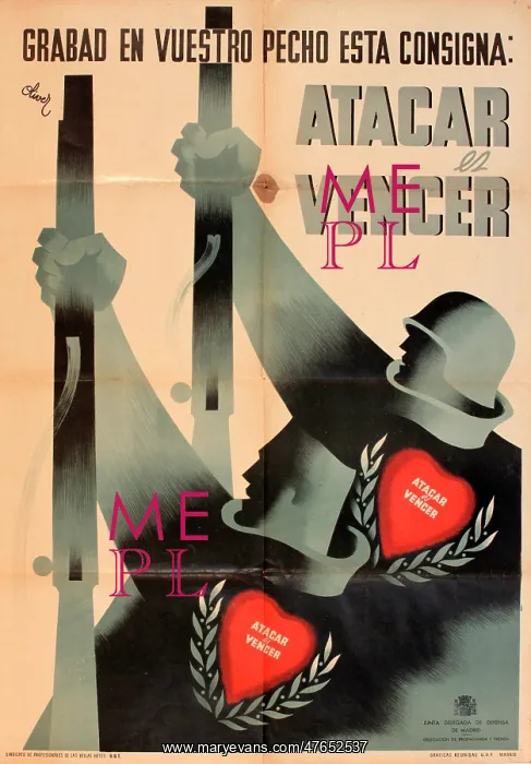: Spanish Civil War poster : Spanish Civil War poster