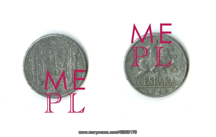 : Spanish coin, 10 centimos : Spanish coin, 10 centimos