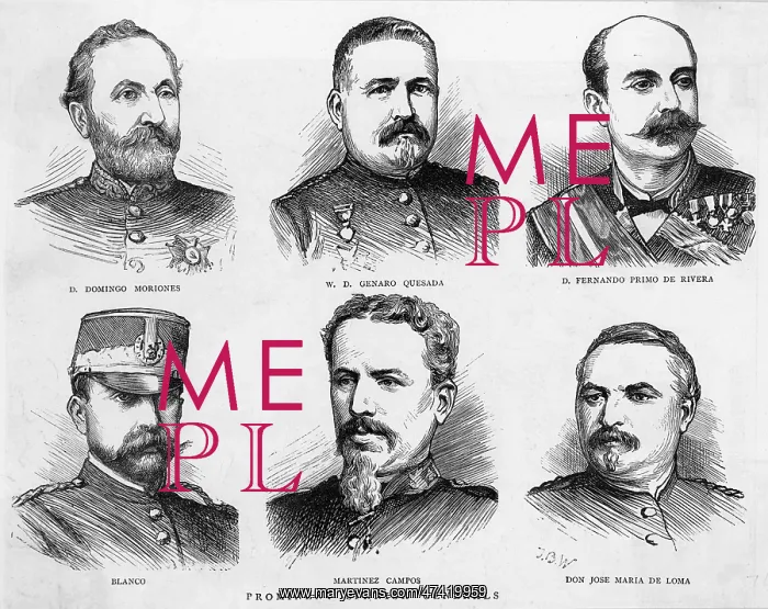 : SIX SPANISH GENERALS : SIX SPANISH GENERALS