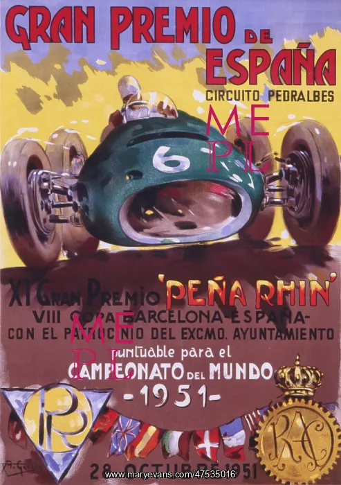 : Spanish Grand Prix poster : Spanish Grand Prix poster