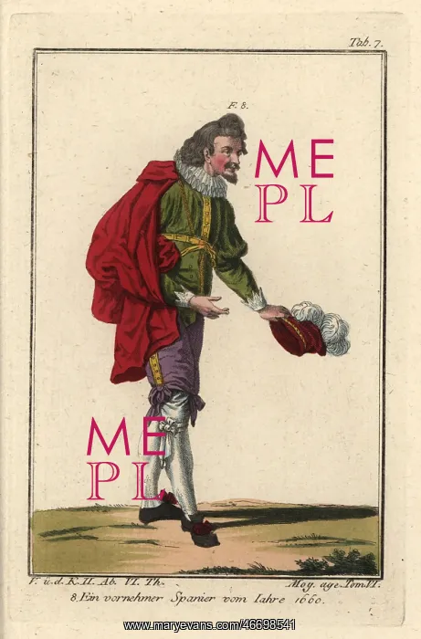 : Spanish nobleman, 1660 : Spanish nobleman, 1660
