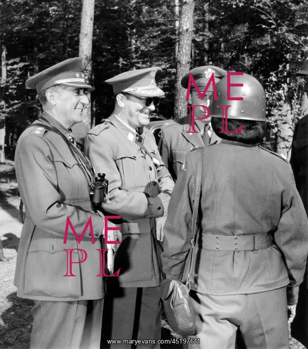 : Spanish officials at US maneuver Combino in Germany : Spanish officials at US maneuver Combino in Germany