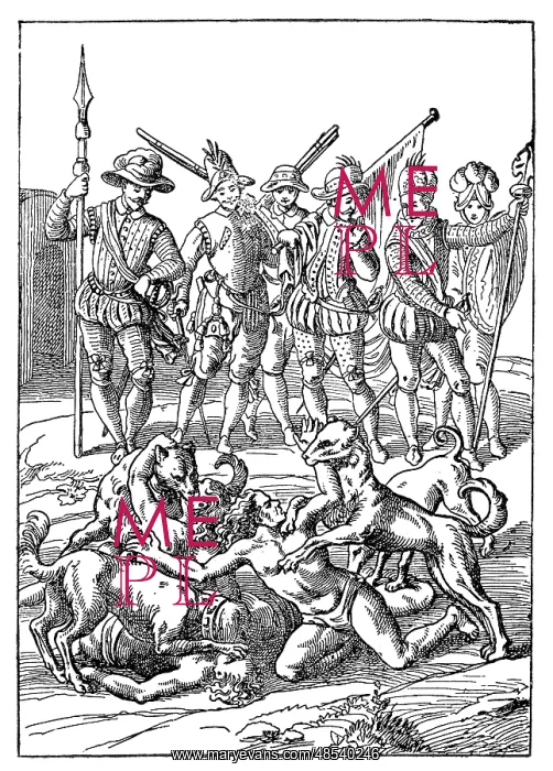 : Spanish Persecution of Indians, 16th Century : Spanish Persecution of Indians, 16th Century