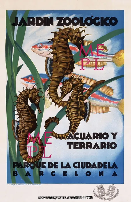 : Spanish poster, Zoological Garden, Barcelona, Spain : Spanish poster, Zoological Garden, Barcelona, Spain