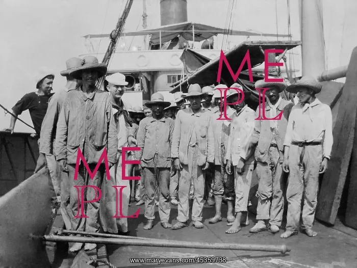 : Spanish prisoners aboard the collier (coal ship) : Spanish prisoners aboard the collier (coal ship)