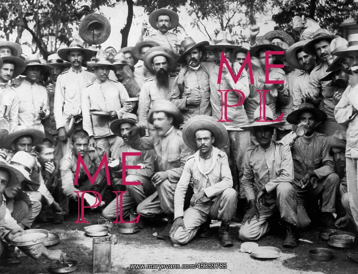 : Spanish prisoners of war eating in US captivity : Spanish prisoners of war eating in US captivity