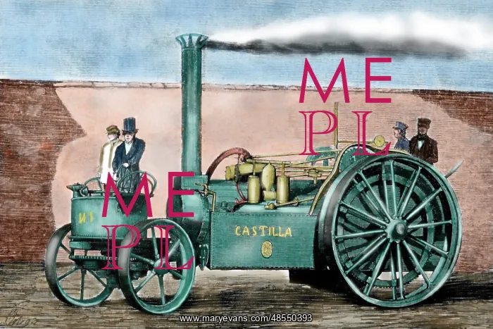: Spanish traction engine Castilla by Pedro de Ribera : Spanish traction engine Castilla by Pedro de Ribera