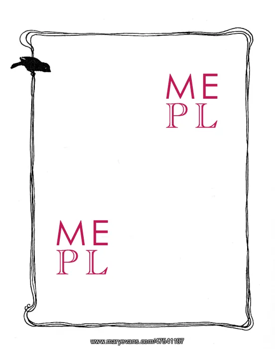 : Sparrow perched on page border : Sparrow perched on page border