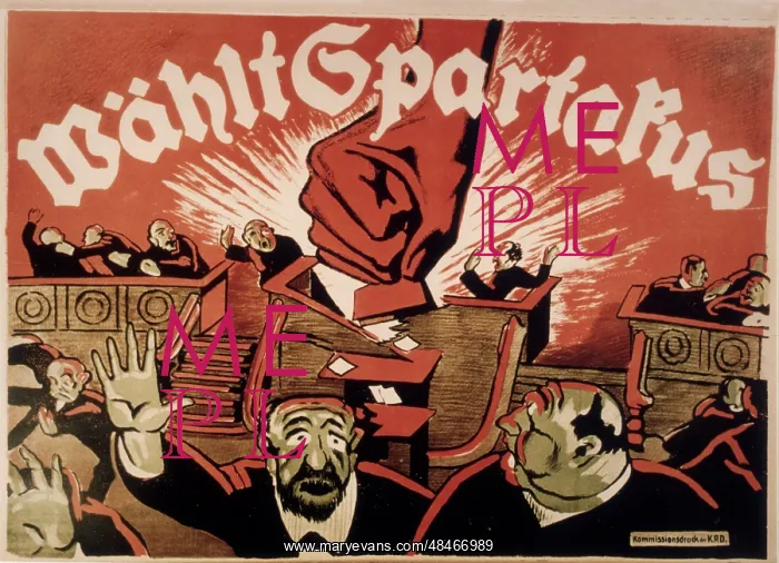 : SPARTACIST POSTER / 1919 : SPARTACIST POSTER / 1919