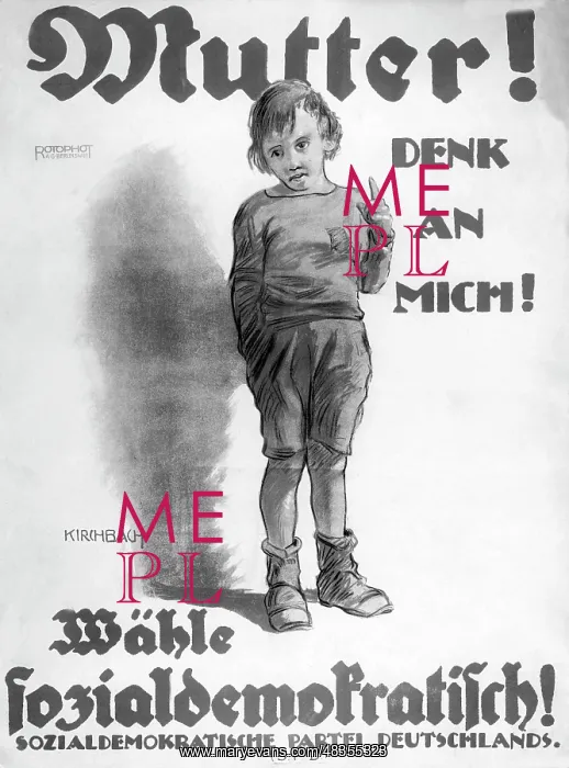  : SPD election poster for the election to the
