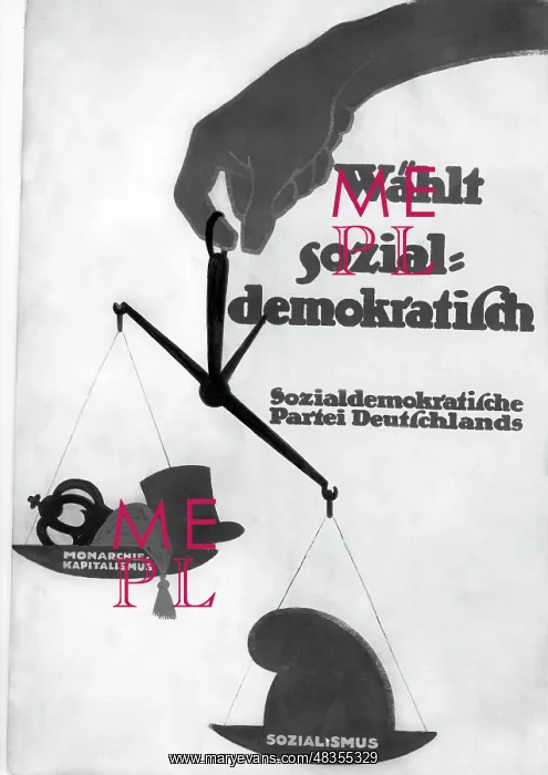 : SPD election poster for the election of the : SPD election poster for the election of the