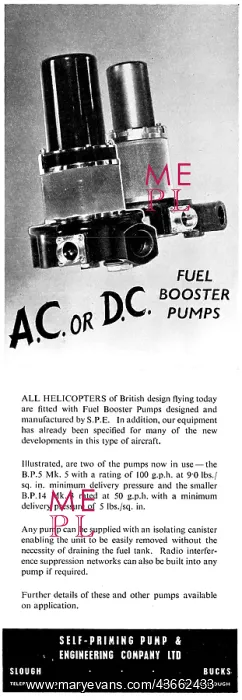 : SPE Fuel Booster Pumps : SPE Fuel Booster Pumps