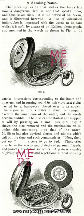 : SPEAKING WATCH (INSIDES) : SPEAKING WATCH (INSIDES)