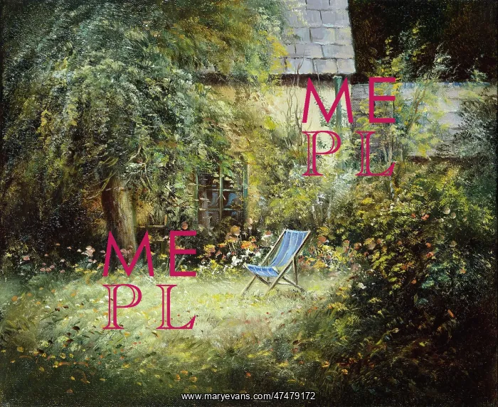 : A Special Place ' deckchair in garden : A Special Place ' deckchair in garden