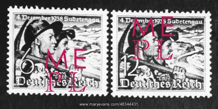 : Special stamp of the Sudetengau, 1938 : Special stamp of the Sudetengau, 1938