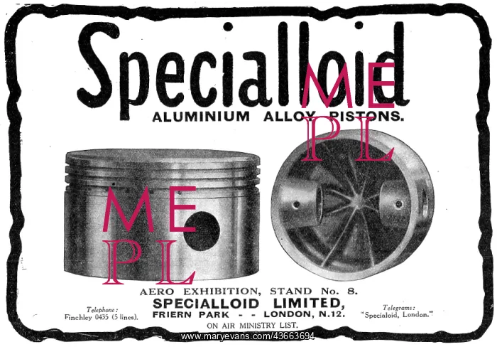 : Specialloid Aero Engine Pistons : Specialloid Aero Engine Pistons