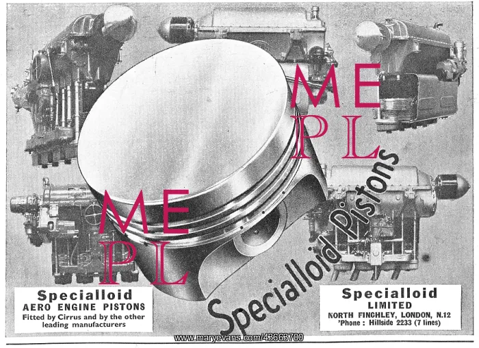: Specialloid Aero Engine Pistons : Specialloid Aero Engine Pistons