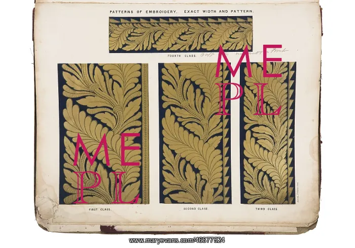 : Specification of patterns of embroidery for Victoria's house : Specification of patterns of embroidery for Victoria's house