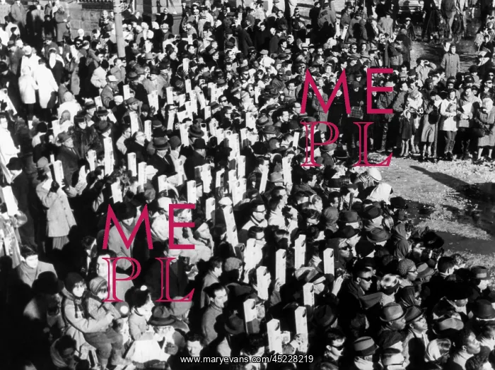  : Spectators at the inauguration of John Kennedy. ?