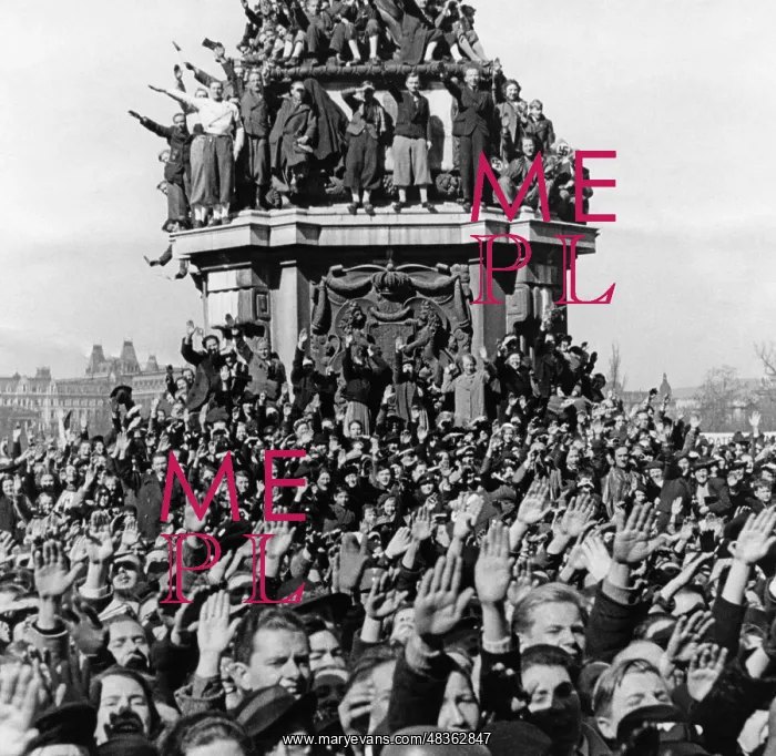 : Spectators at the rally on Heldenplatz in Vienna, 1938 : Spectators at the rally on Heldenplatz in Vienna, 1938