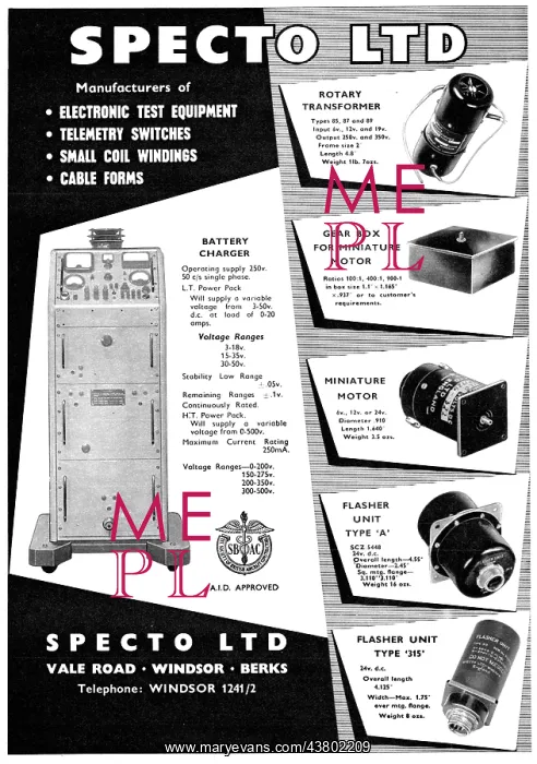 : Specto Electronics Test Equipment, Telemetry Switches : Specto Electronics Test Equipment, Telemetry Switches