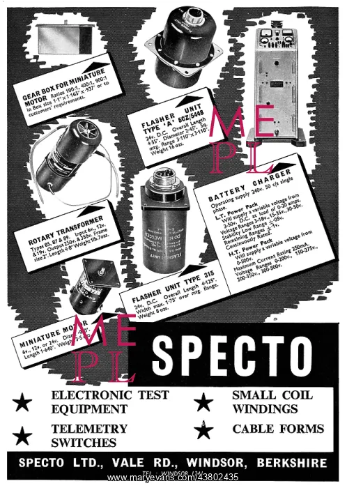 : Specto Electronics Test Equipment, Telemetry Switches : Specto Electronics Test Equipment, Telemetry Switches
